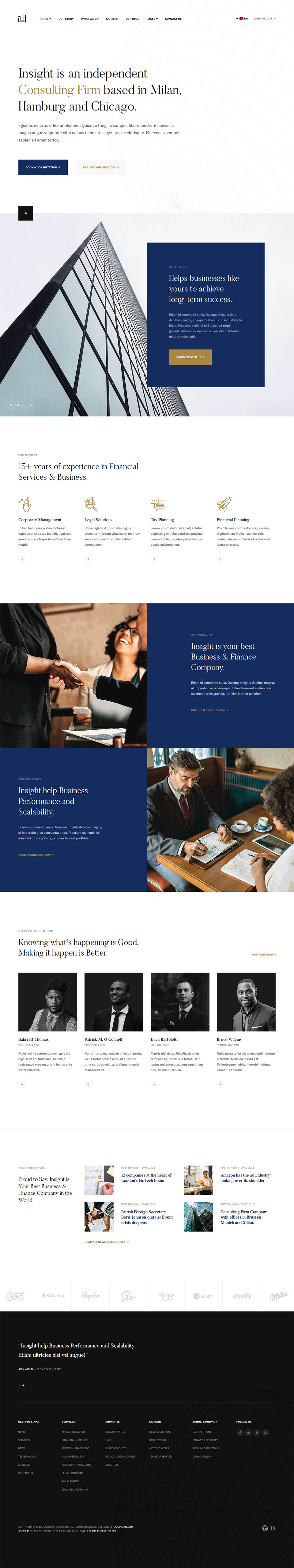 Template JoomlArt Insight Joomla template JoomlArt Insight