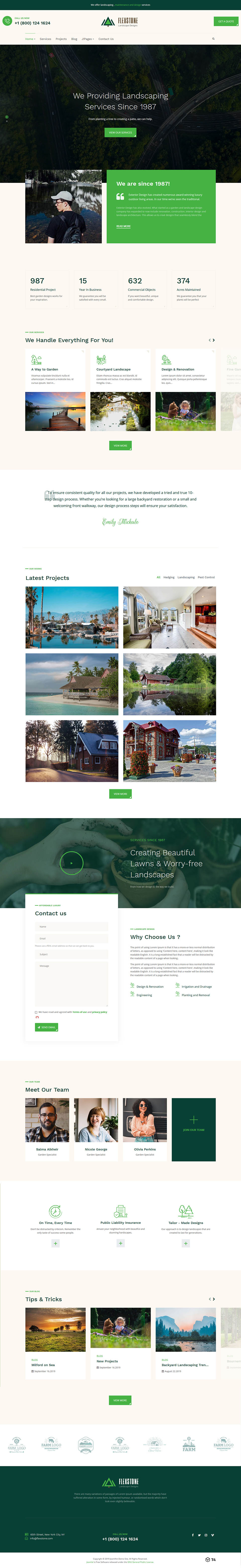 Template JoomlArt Landscape Joomla template JoomlArt Landscape