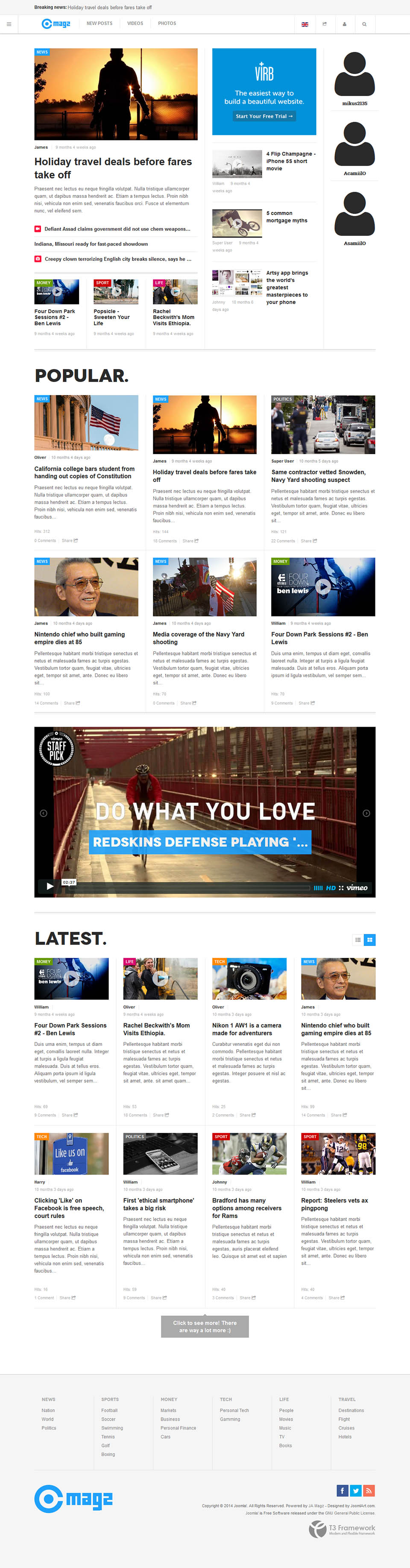 Joomla template JoomlArt Magz