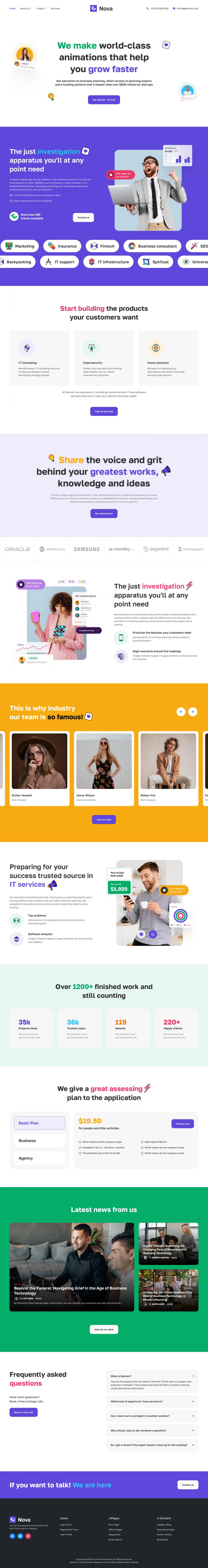 Joomla template JoomlArt Nova
