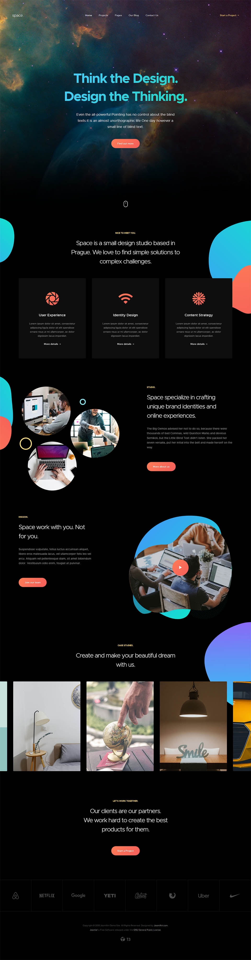 Template JoomlArt Space Joomla template JoomlArt Space