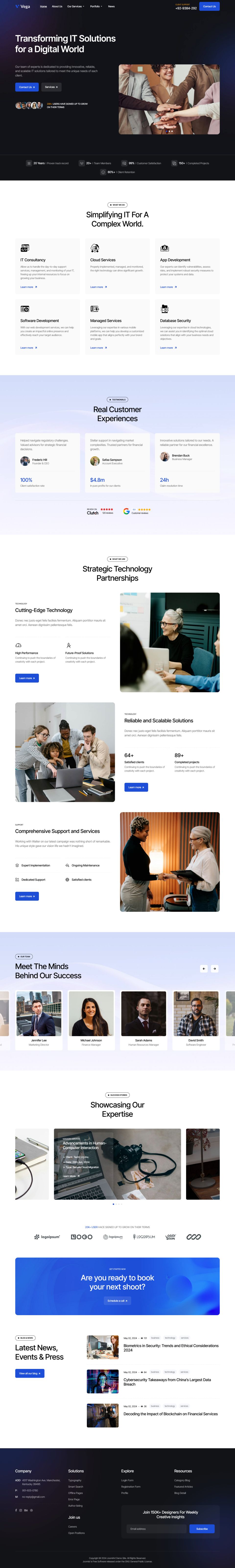 Joomla template JoomlArt Vega