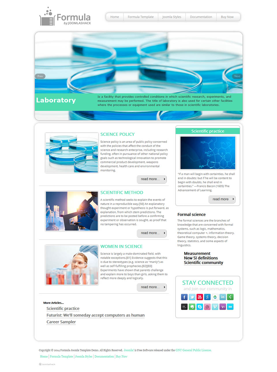 Template JoomlaShack Formula Joomla template JoomlaShack Formula