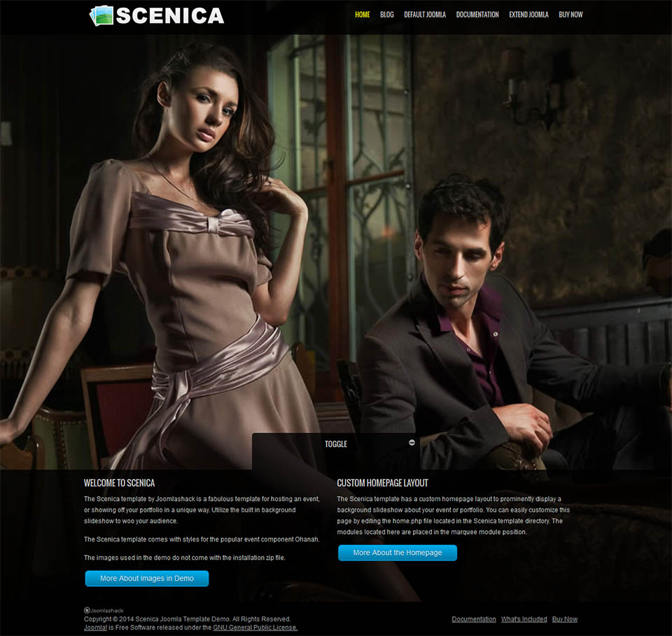 Template JoomlaShack Scenica Joomla template JoomlaShack Scenica