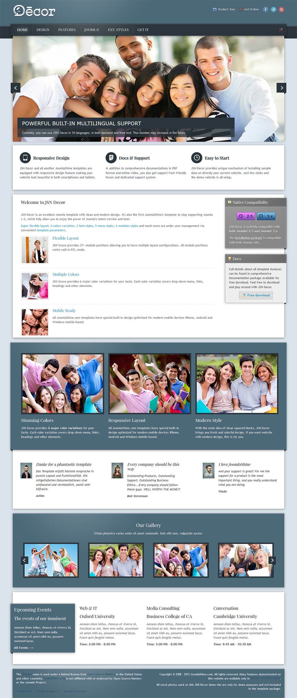Template JoomlaShine Decor Joomla template JoomlaShine Decor