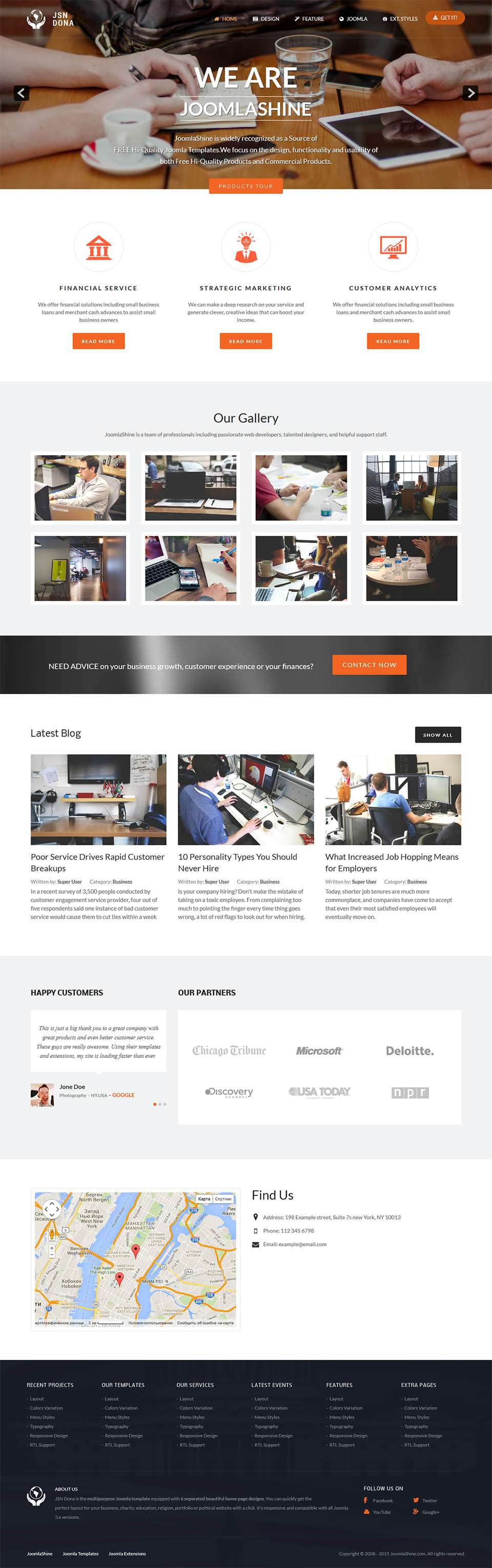Template JoomlaShine Dona Joomla template JoomlaShine Dona