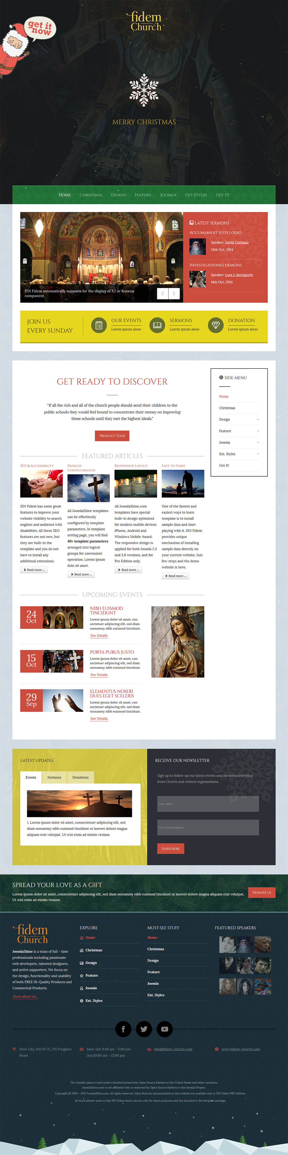 Template JoomlaShine Fidem Joomla template JoomlaShine Fidem
