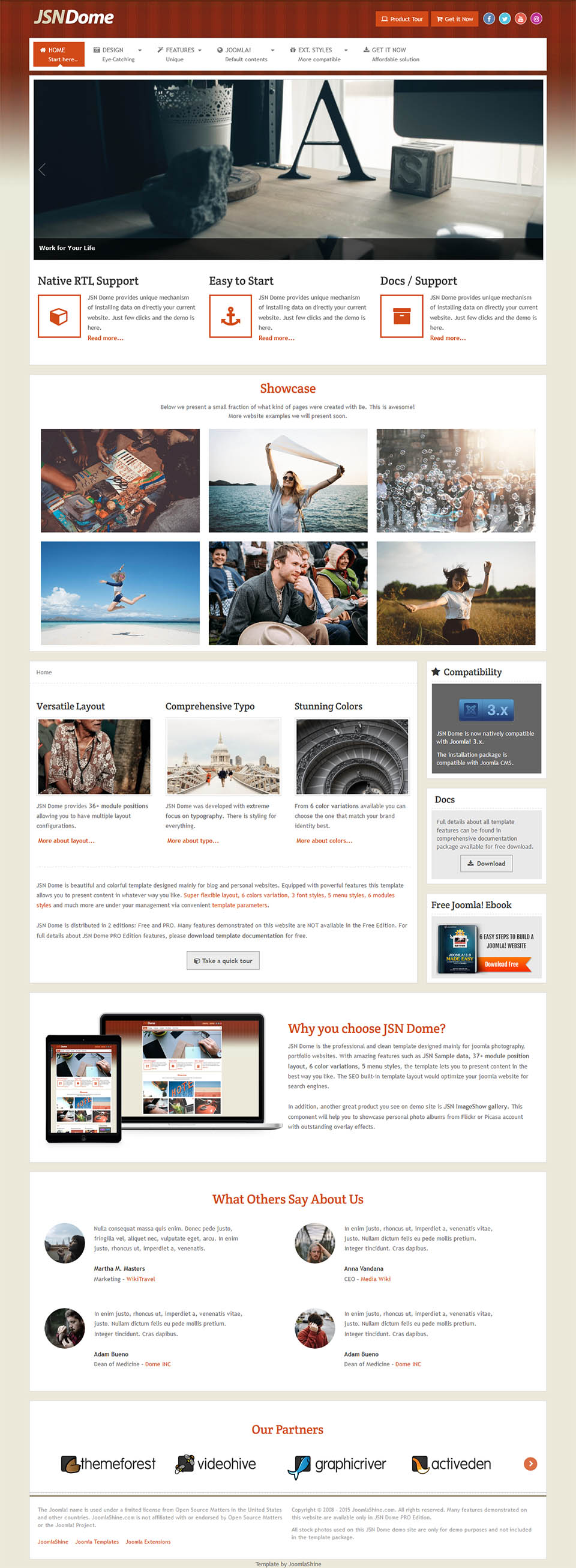 Joomla template JoomlaShine Dome 2