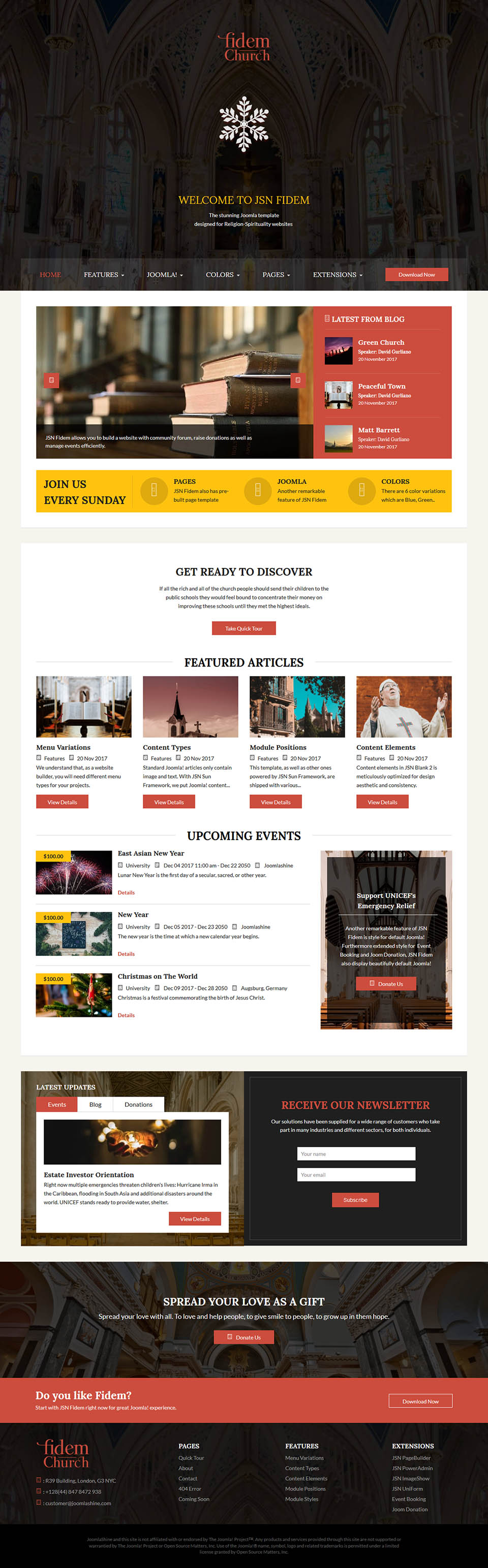 Template JoomlaShine Fidem 2 Joomla template JoomlaShine Fidem 2