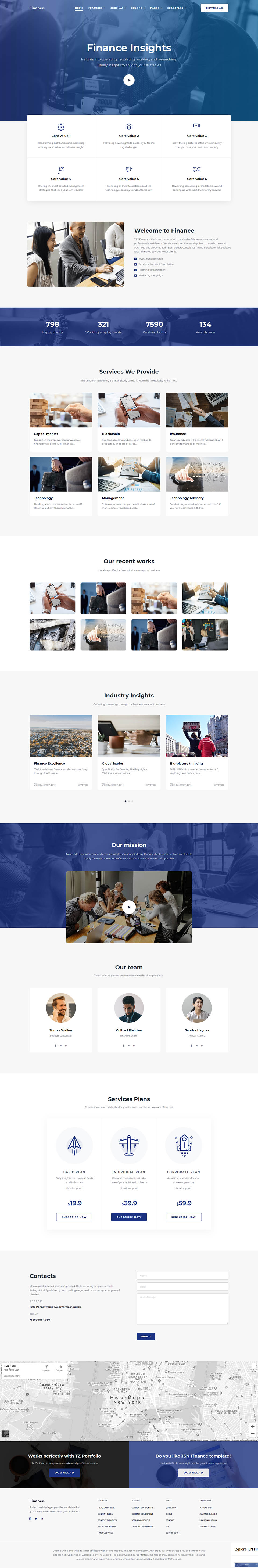 Template JoomlaShine Finance Joomla template JoomlaShine Finance