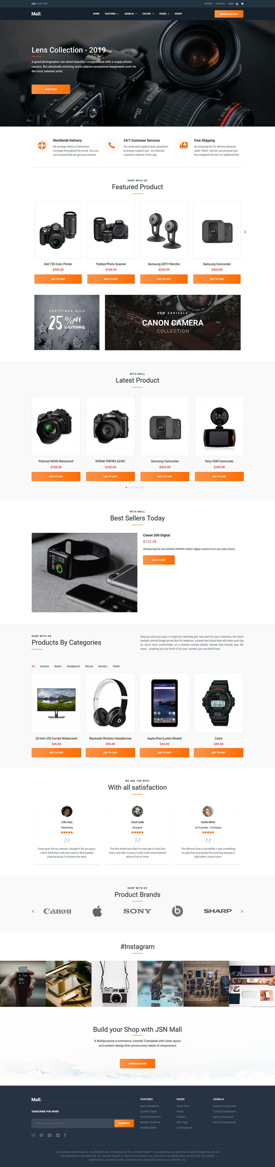 Template JoomlaShine Mall Joomla template JoomlaShine Mall