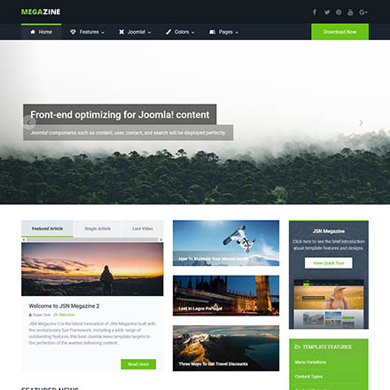 JoomlaShine Megazine 2