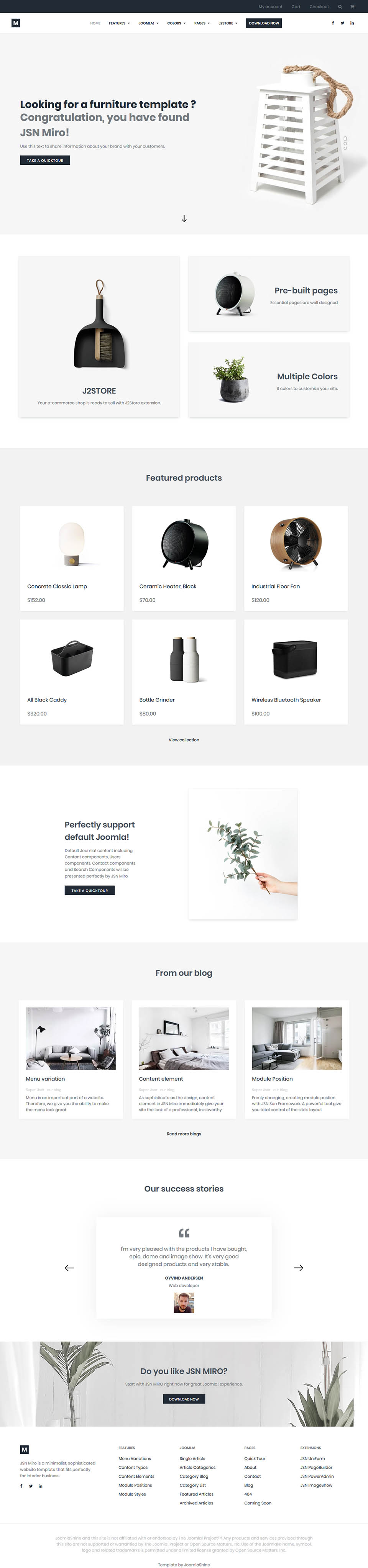 Template JoomlaShine Miro Joomla template JoomlaShine Miro