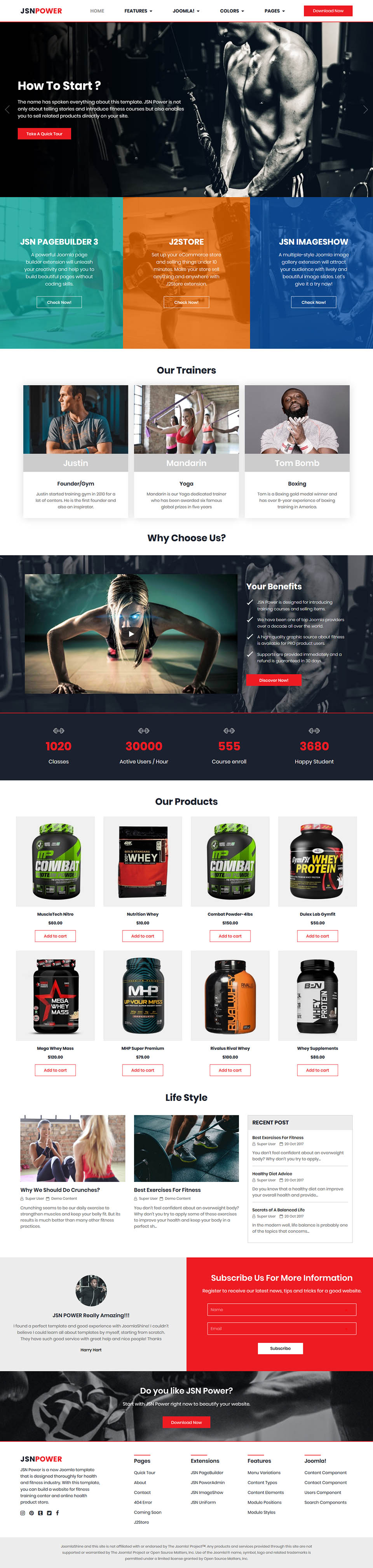 Template JoomlaShine Power Joomla template JoomlaShine Power