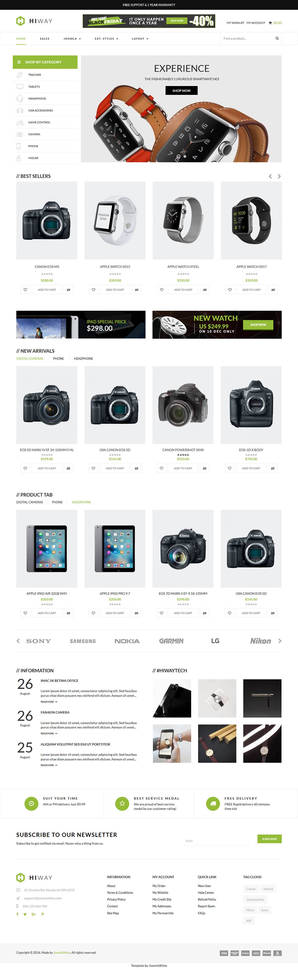 Joomla template JoomlaShine Shine Hiway