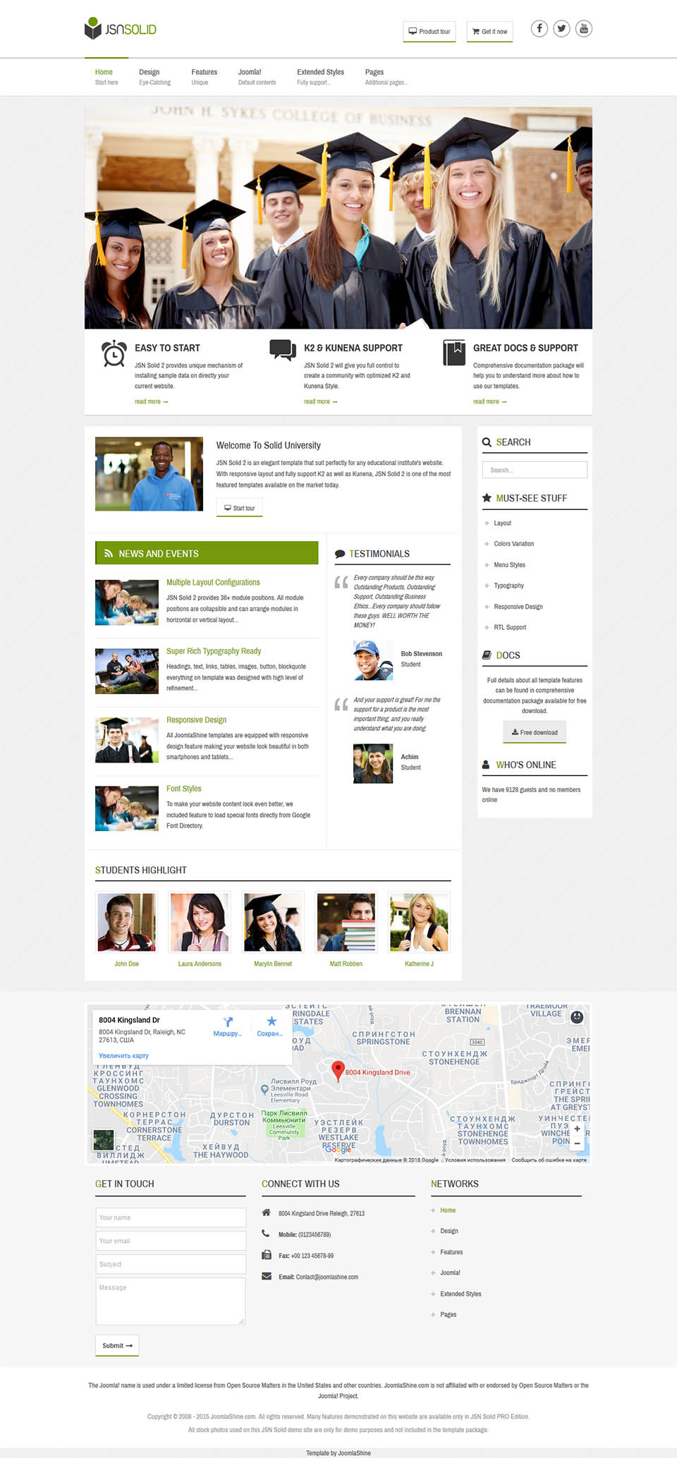 Template JoomlaShine Solid 2 Joomla template JoomlaShine Solid 2