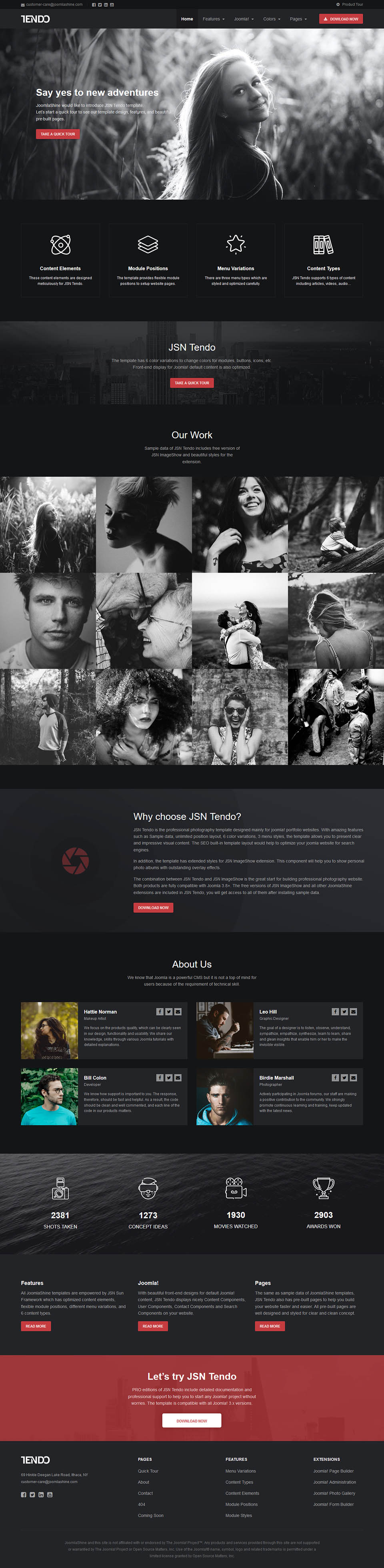 Template JoomlaShine Tendo 2 Joomla template JoomlaShine Tendo 2