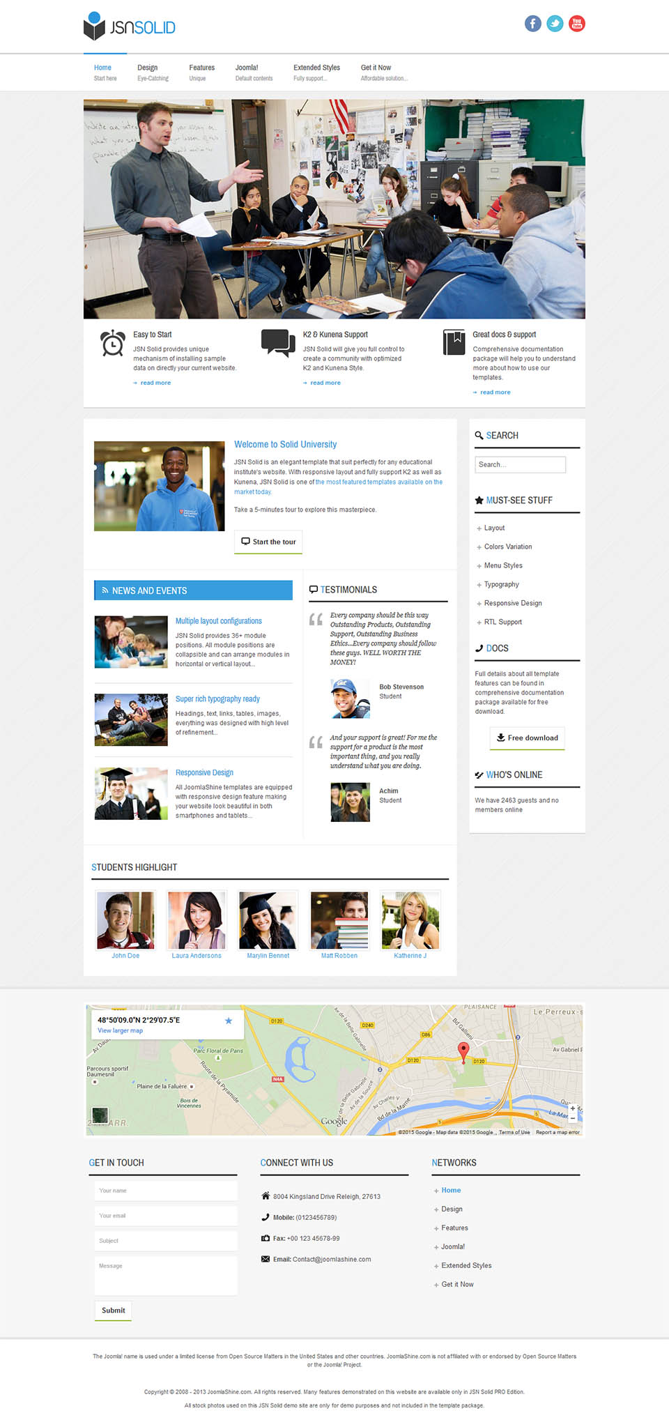 Joomla template JoomlaShine Solid