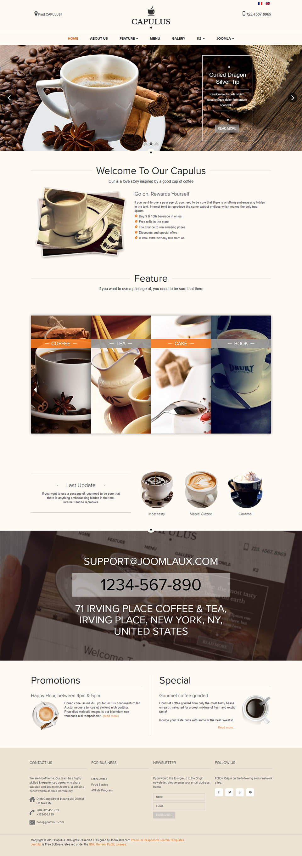Template JoomlaUX Capulus Joomla template JoomlaUX Capulus
