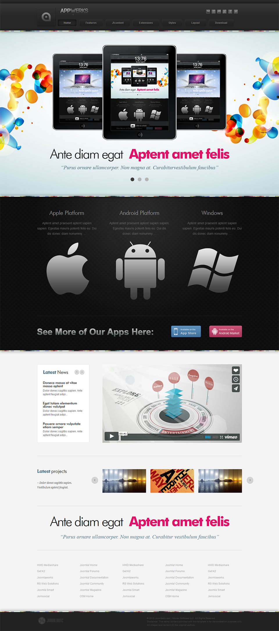 Joomla template JoomlaXTC Appwerks