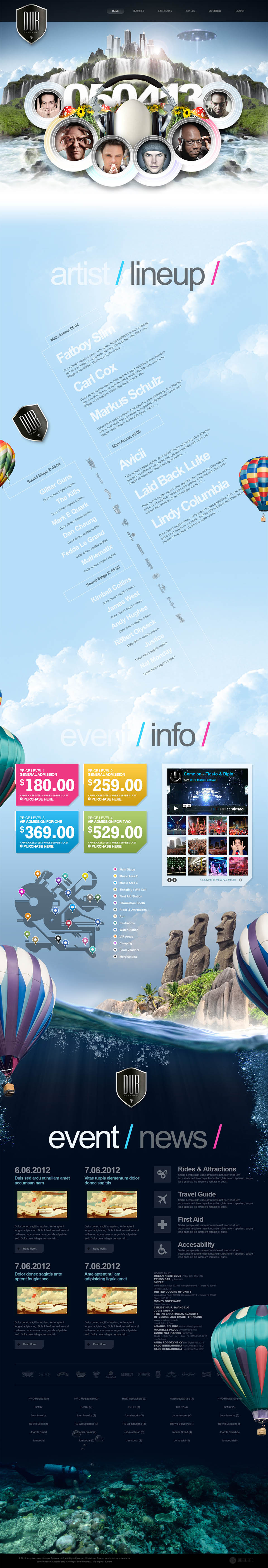 Joomla template JoomlaXTC Dub 2