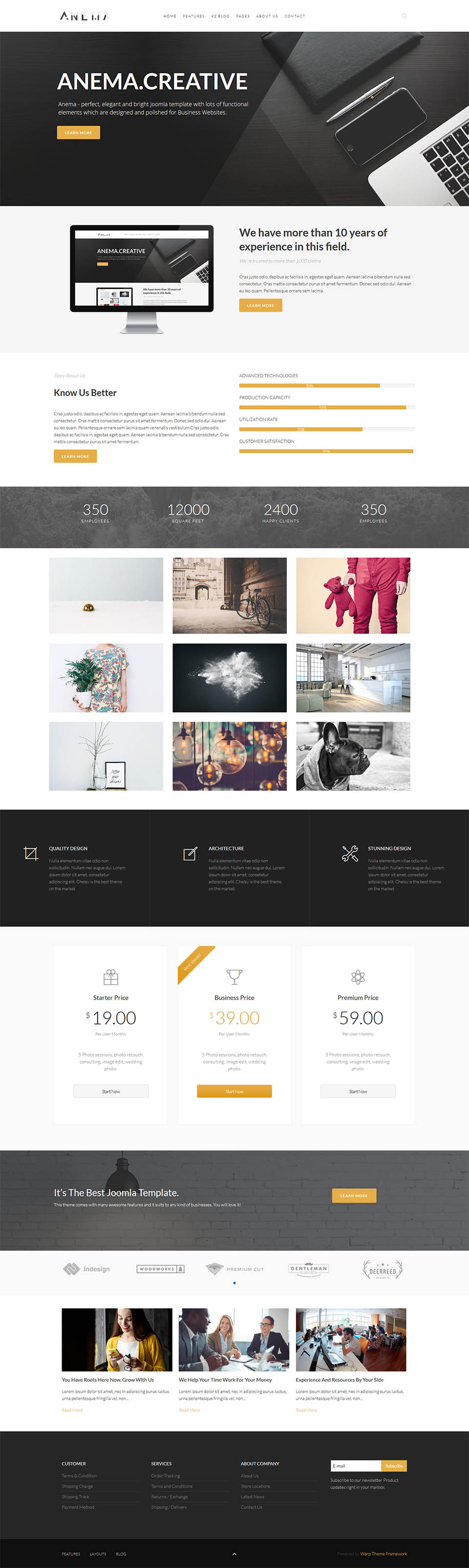 Template JoomLead Anema Joomla template JoomLead Anema