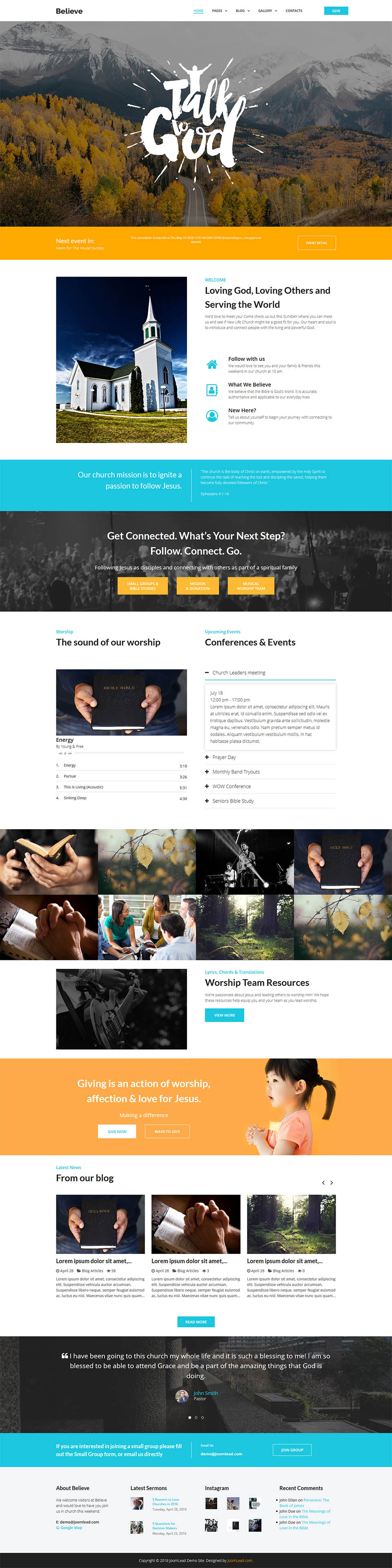 Template JoomLead Believe Joomla template JoomLead Believe