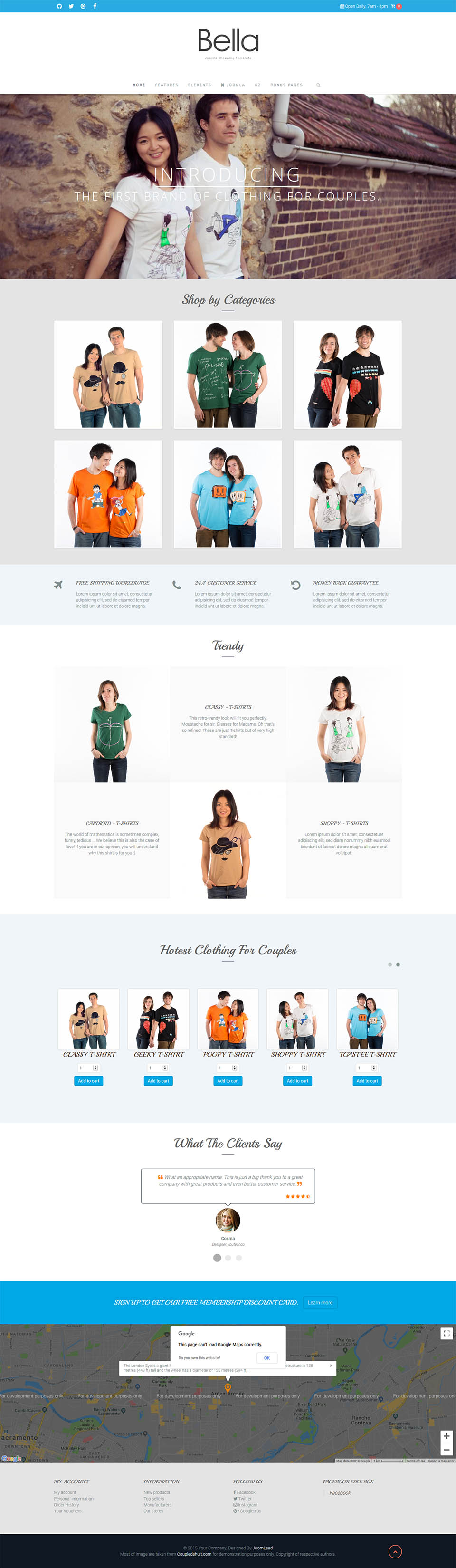 Template JoomLead Bella Joomla template JoomLead Bella