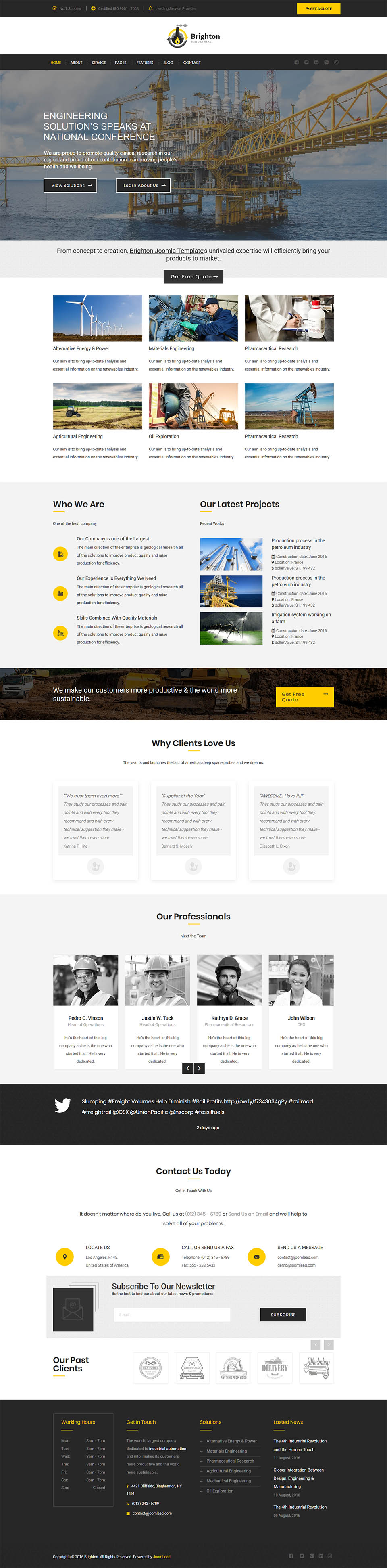 Template JoomLead Brighton Joomla template JoomLead Brighton