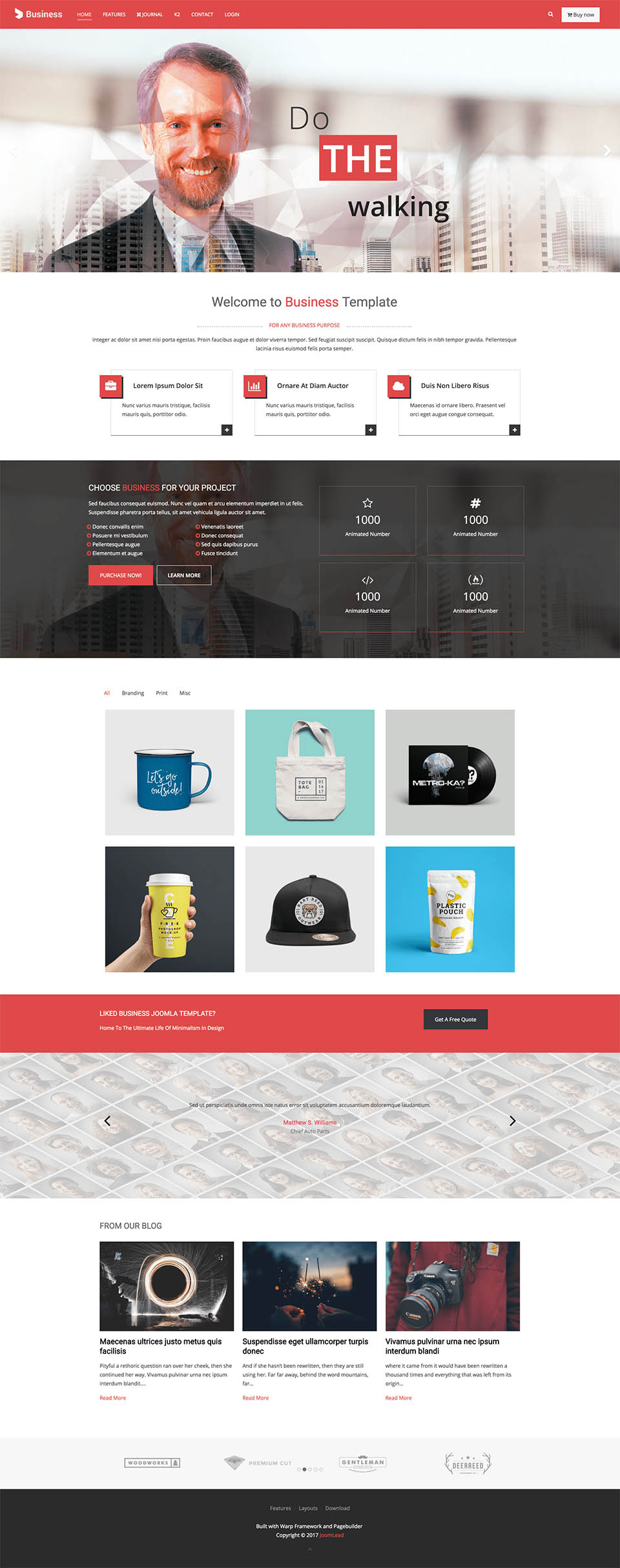 Template JoomLead Business II Joomla template JoomLead Business II