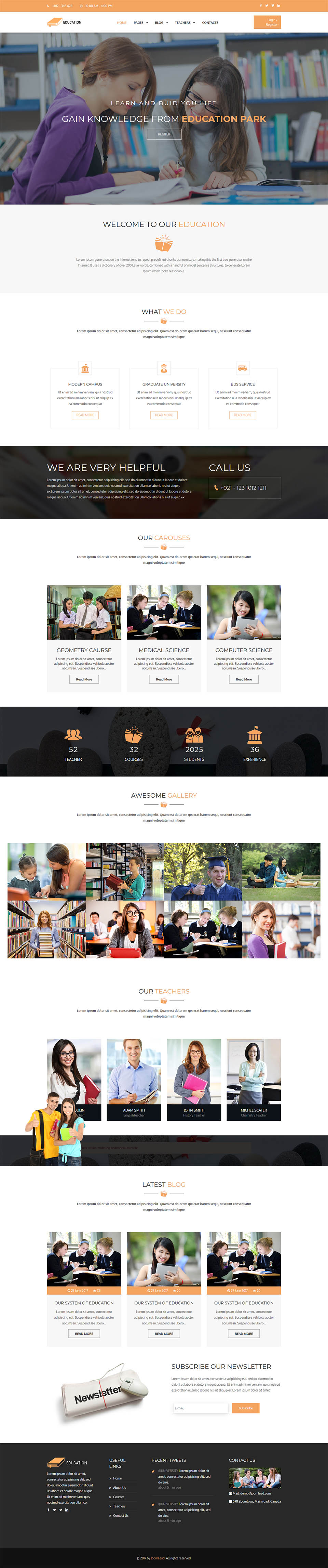 Template JoomLead Edu Joomla template JoomLead Edu