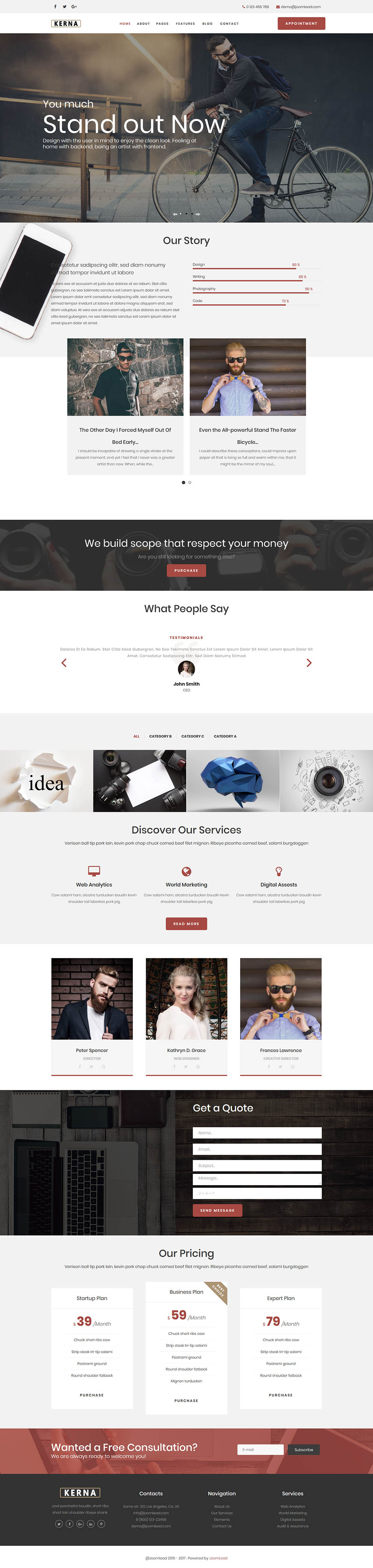 Template JoomLead Kerna Joomla template JoomLead Kerna