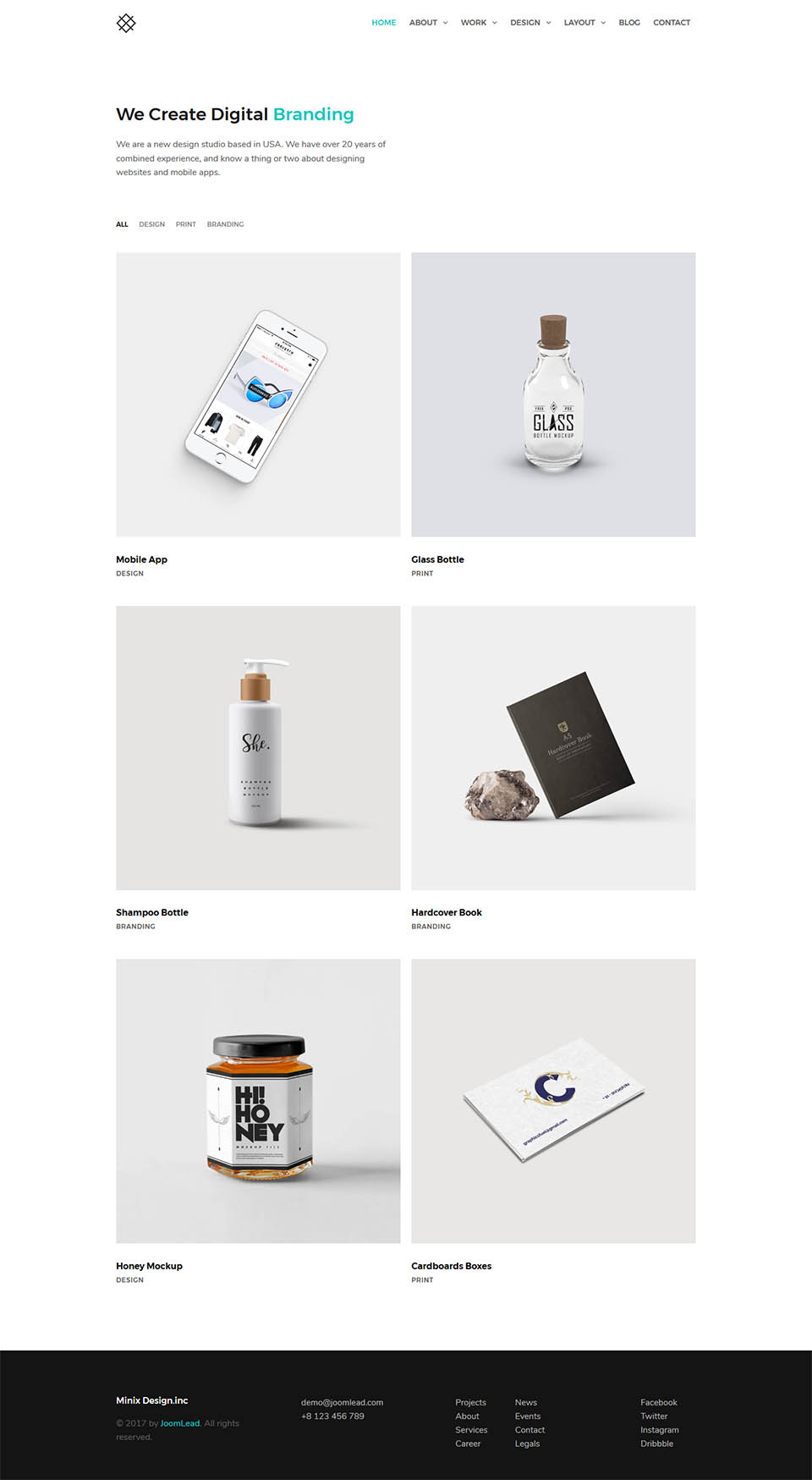 Template JoomLead Minix Joomla template JoomLead Minix