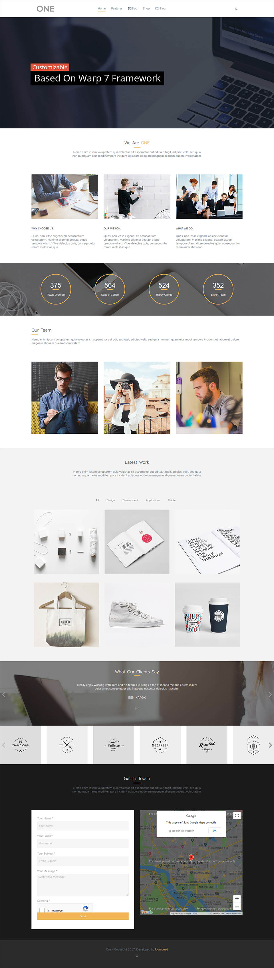 Template JoomLead One Joomla template JoomLead One