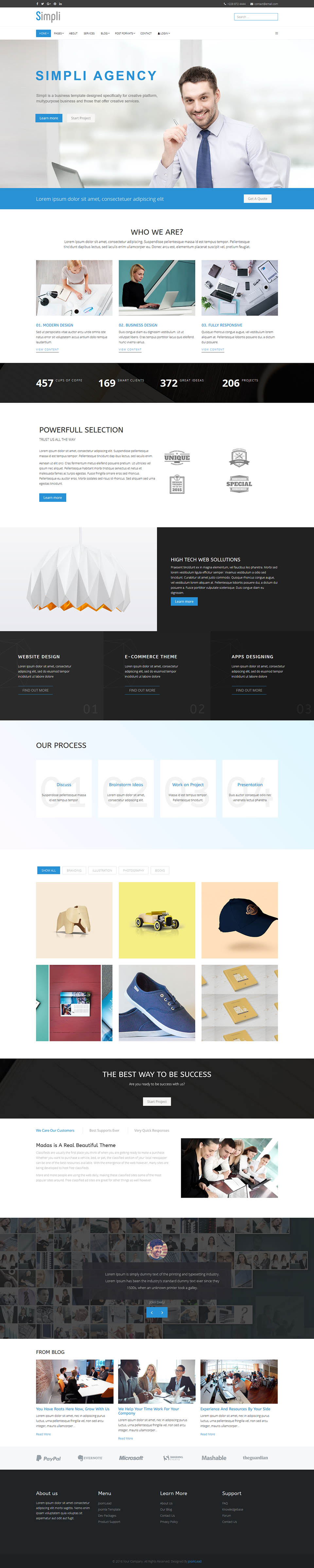 Template JoomLead Simpli Joomla template JoomLead Simpli
