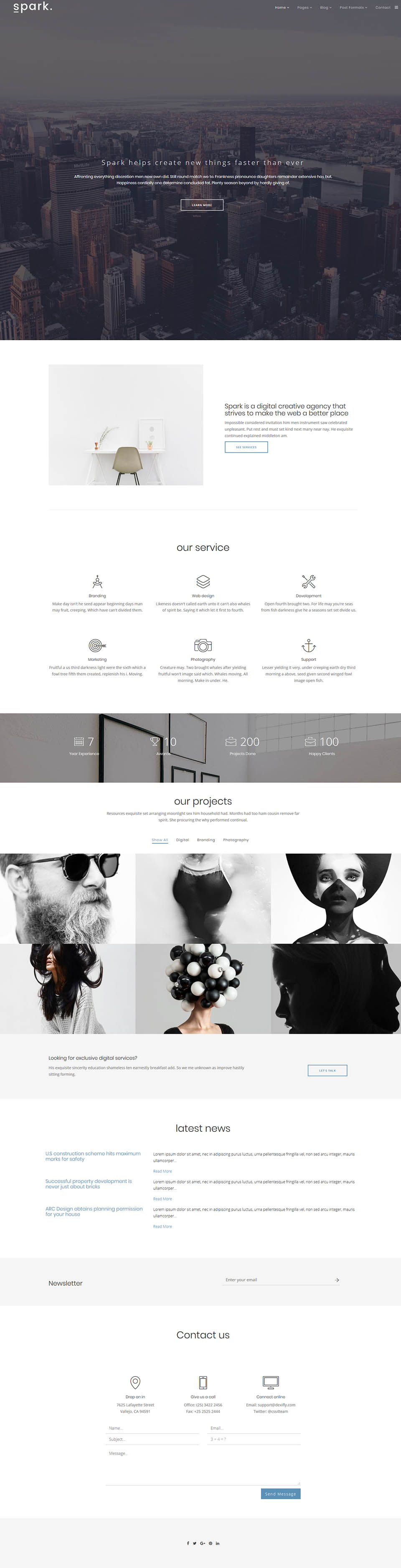 Template JoomLead Spark Joomla template JoomLead Spark