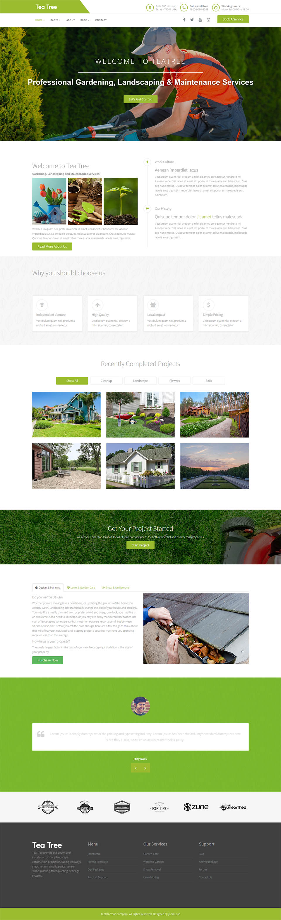 Template JoomLead TeaTree Joomla template JoomLead TeaTree