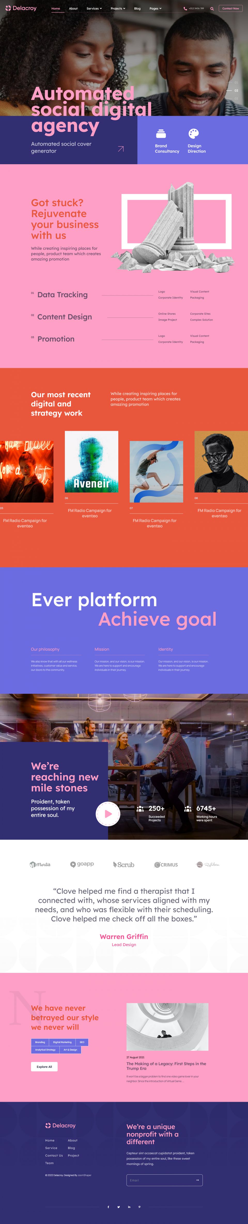 Template JoomShaper Delacroy Joomla template JoomShaper Delacroy