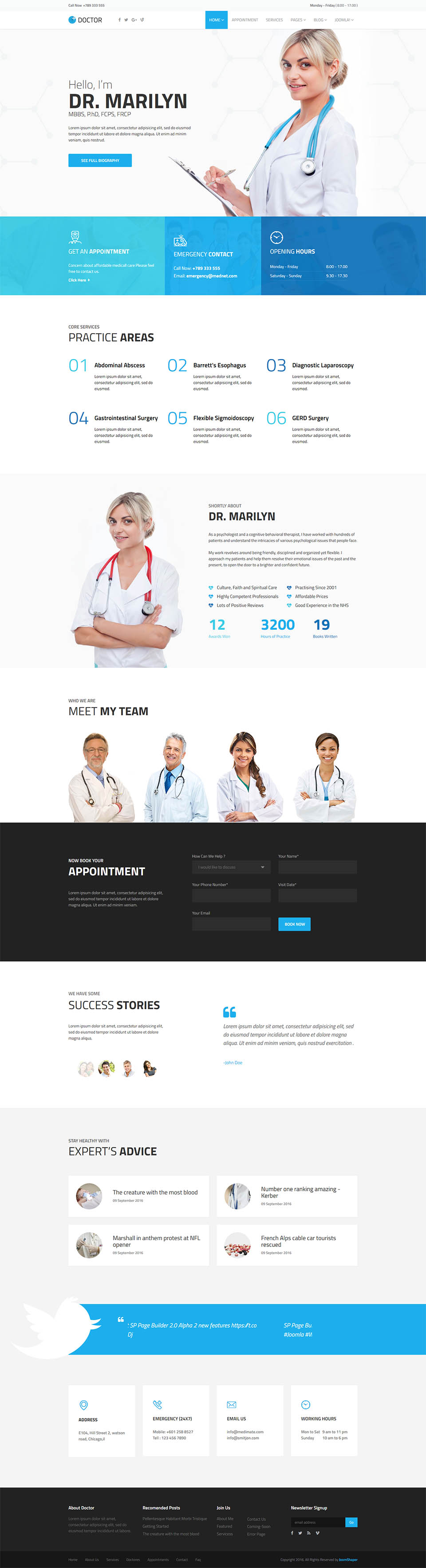 Template JoomShaper Doctor Joomla template JoomShaper Doctor