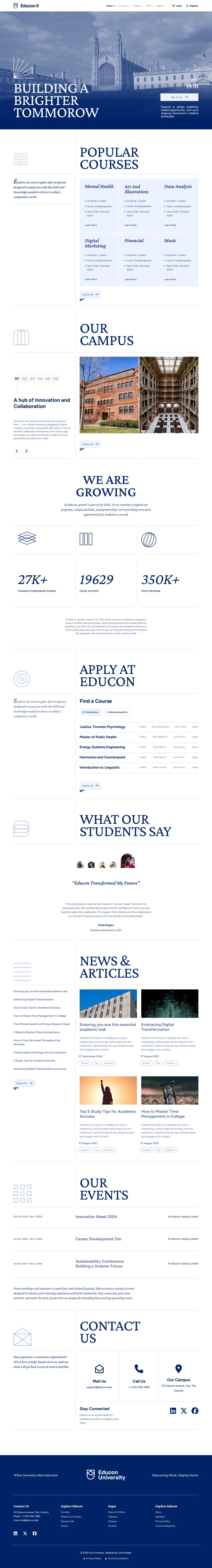 Template JoomShaper Educon II Joomla template JoomShaper Educon II