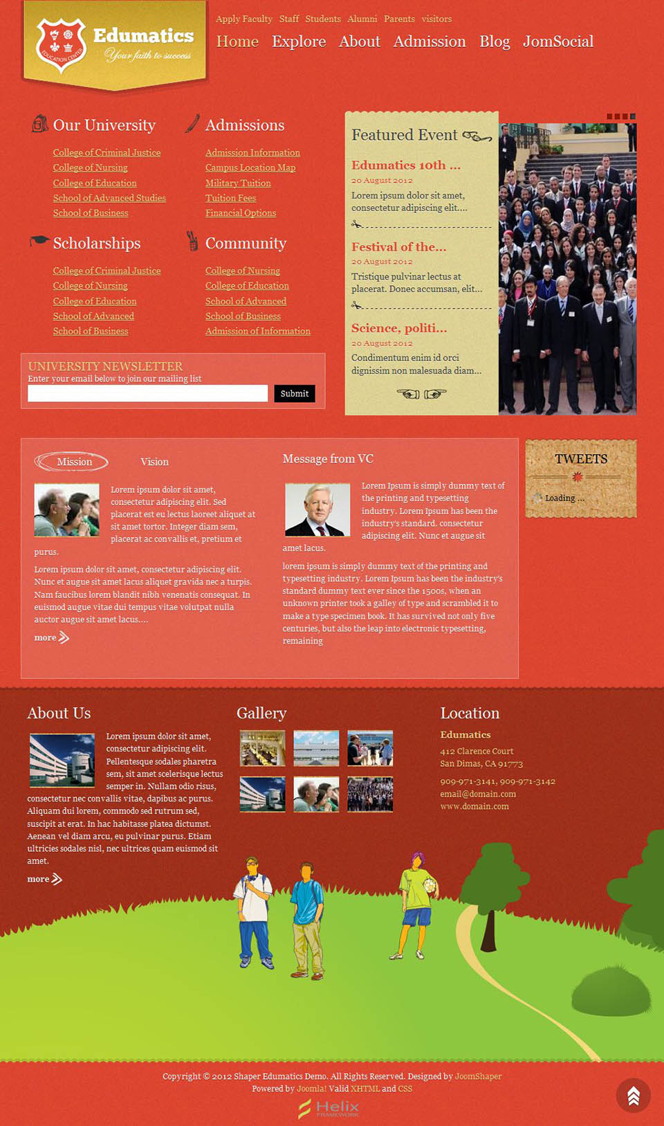 Joomla template JoomShaper Edumatics
