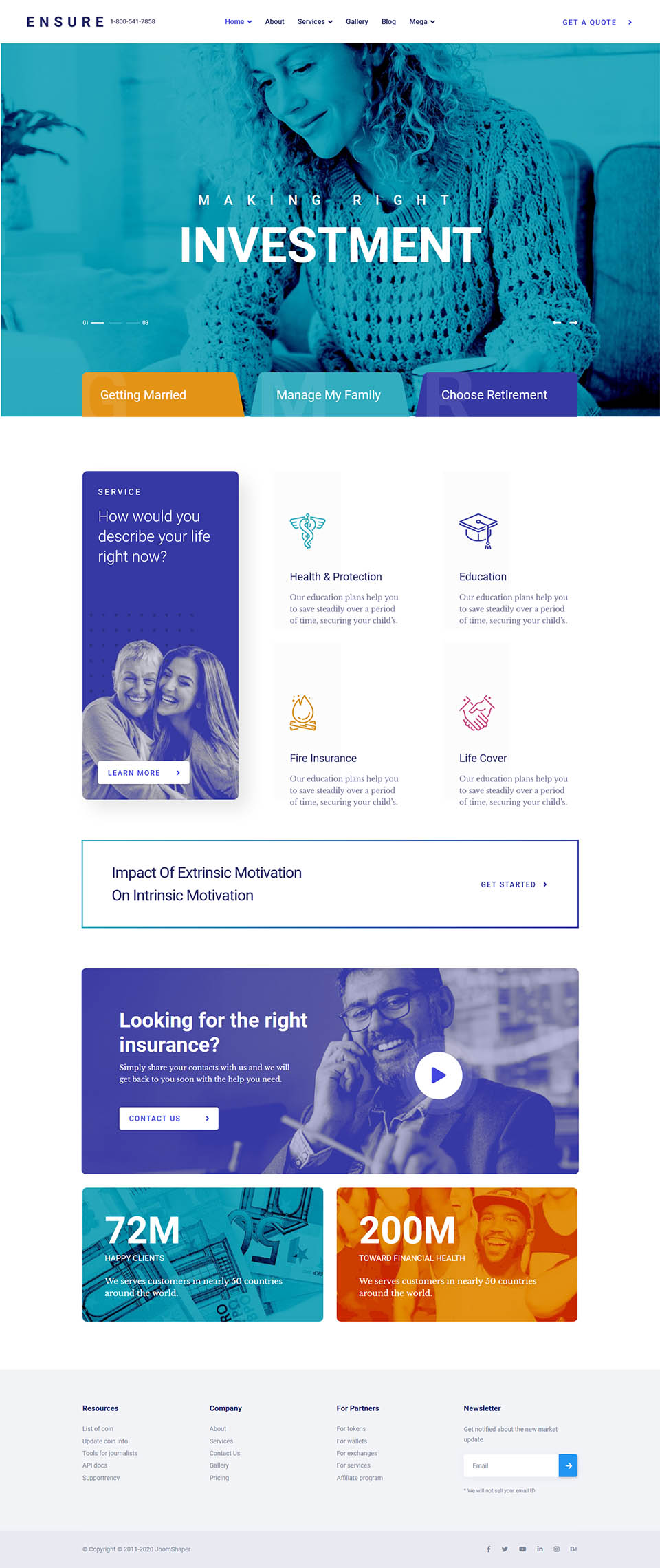 Joomla template JoomShaper Ensure