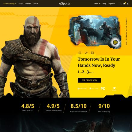 Introducing eSports: Awe-striking Joomla Template for Professional Gaming  Websites - JoomShaper