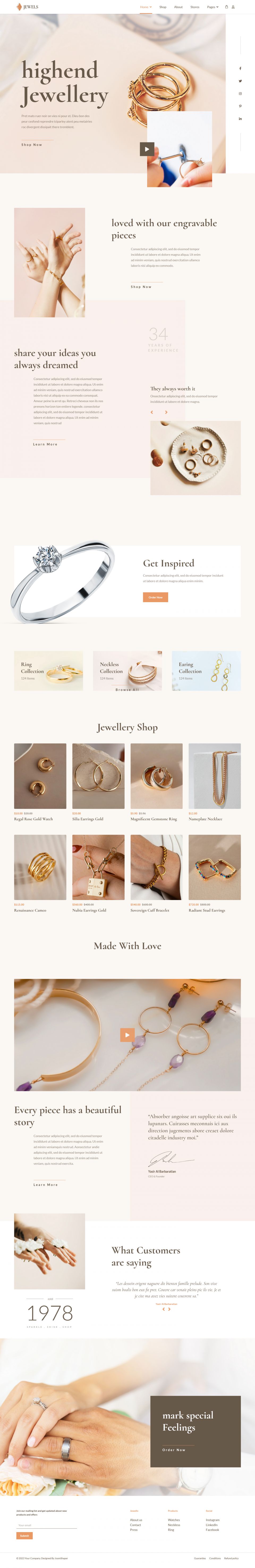 Joomla template JoomShaper Jewels