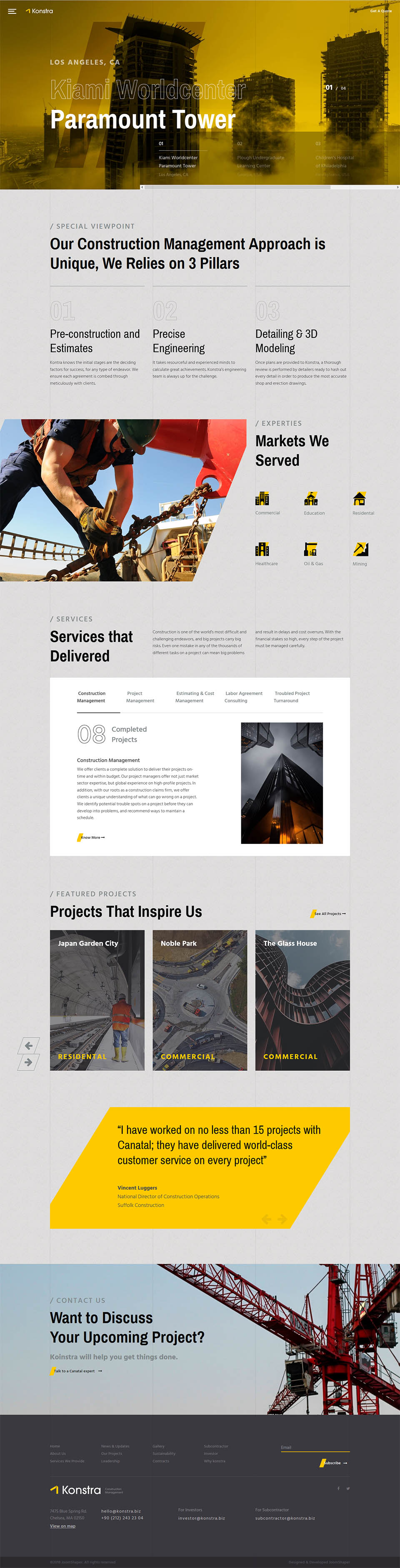 Template JoomShaper Konstra Joomla template JoomShaper Konstra