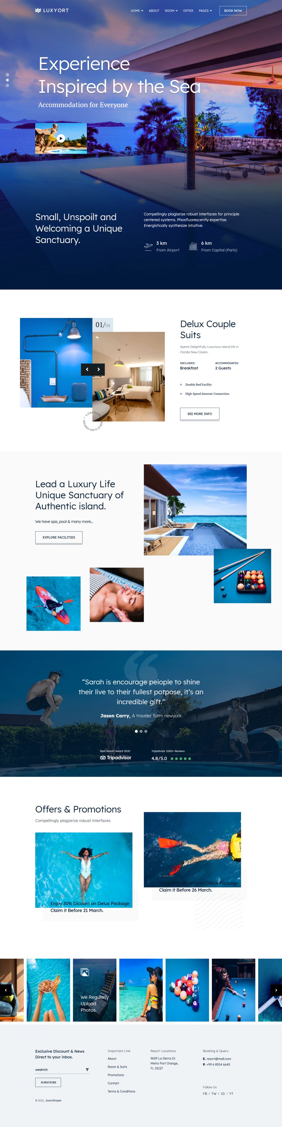 Template JoomShaper Luxyort Joomla template JoomShaper Luxyort