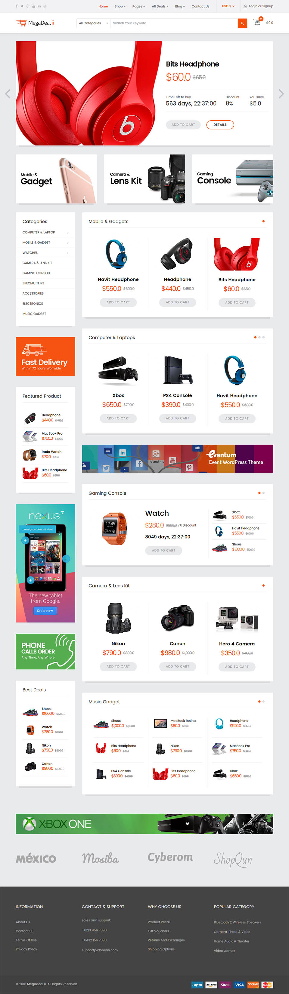 Template JoomShaper MegaDeal II Joomla template JoomShaper MegaDeal II