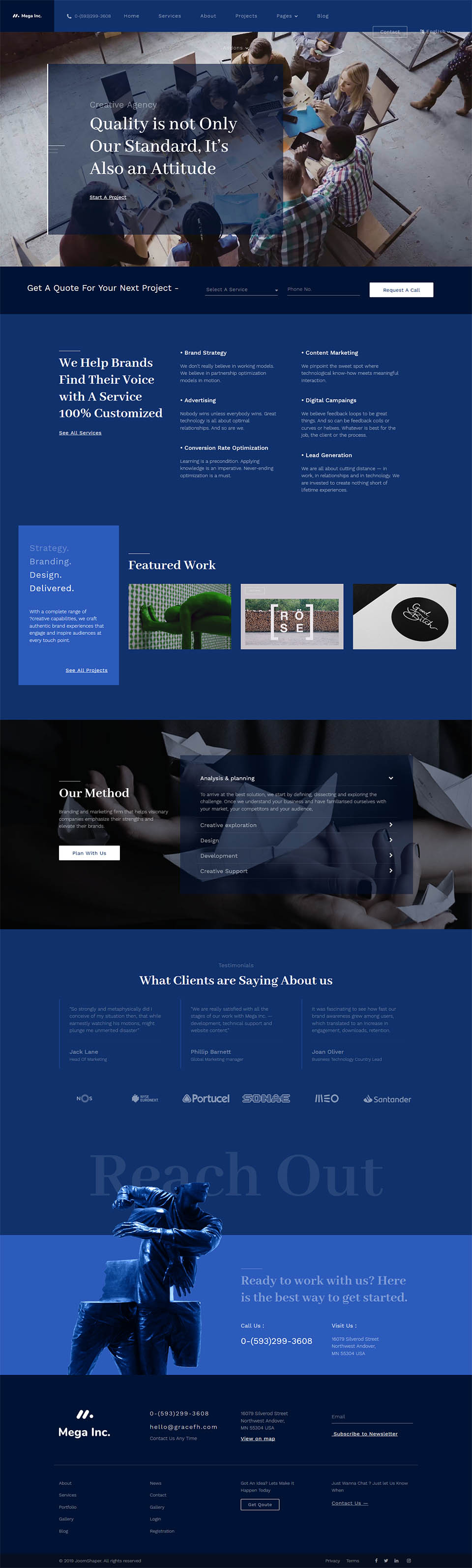 Template JoomShaper Mega Inc Joomla template JoomShaper Mega Inc