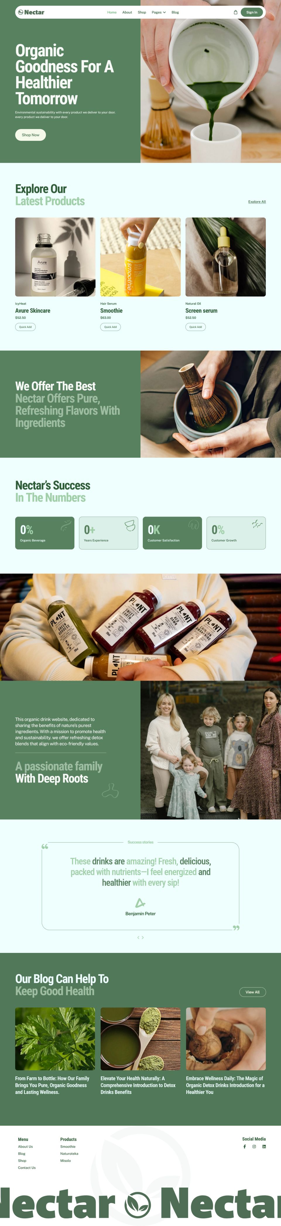 Template JoomShaper Nectar Joomla template JoomShaper Nectar