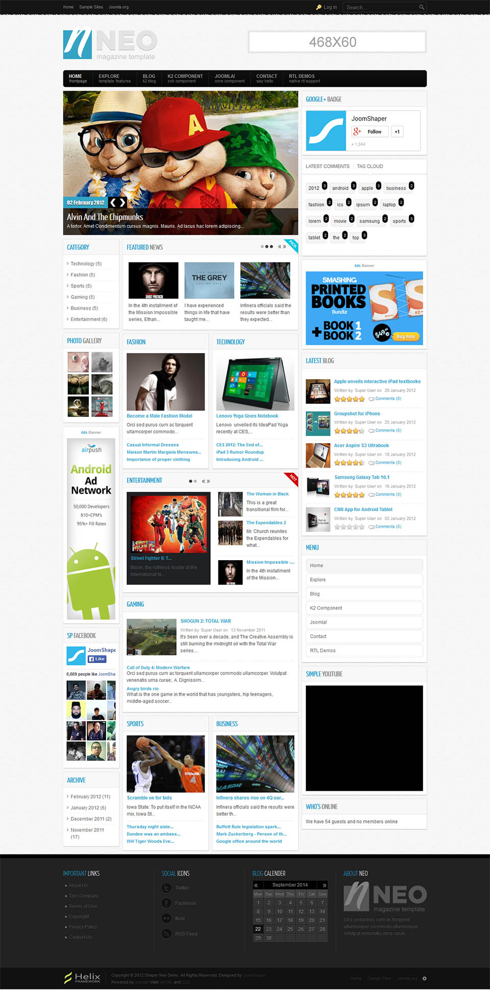 Template JoomShaper Neo Joomla template JoomShaper Neo